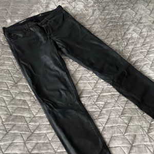 AG The Legging Ankle - leatherette-it Super black